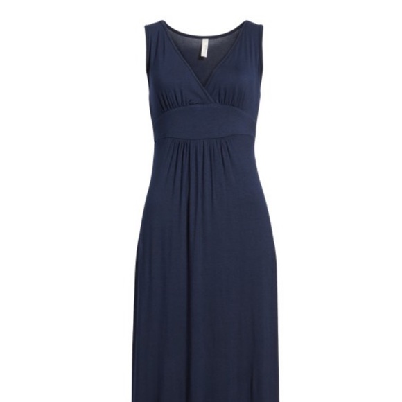 V neck jersey maxi dress - Picture 1 of 11